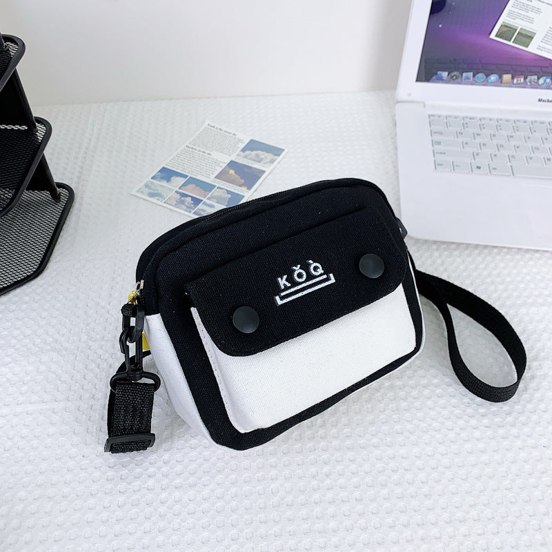 Women's Fashion Style Canvas Korean Mobile Shoulder Bags