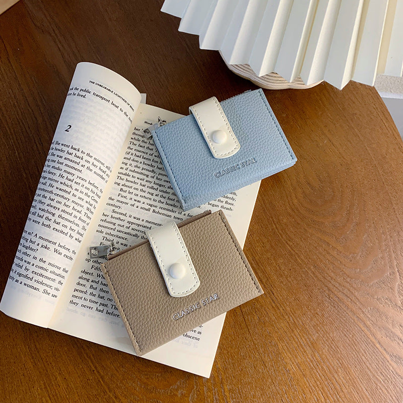 Matching Jump Simple Large Capacity Zipper Ladies Wallets