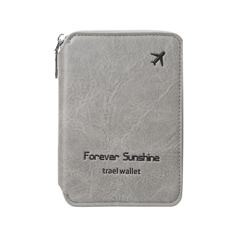 Fashion Passport Zipper Short Storage Document Bags