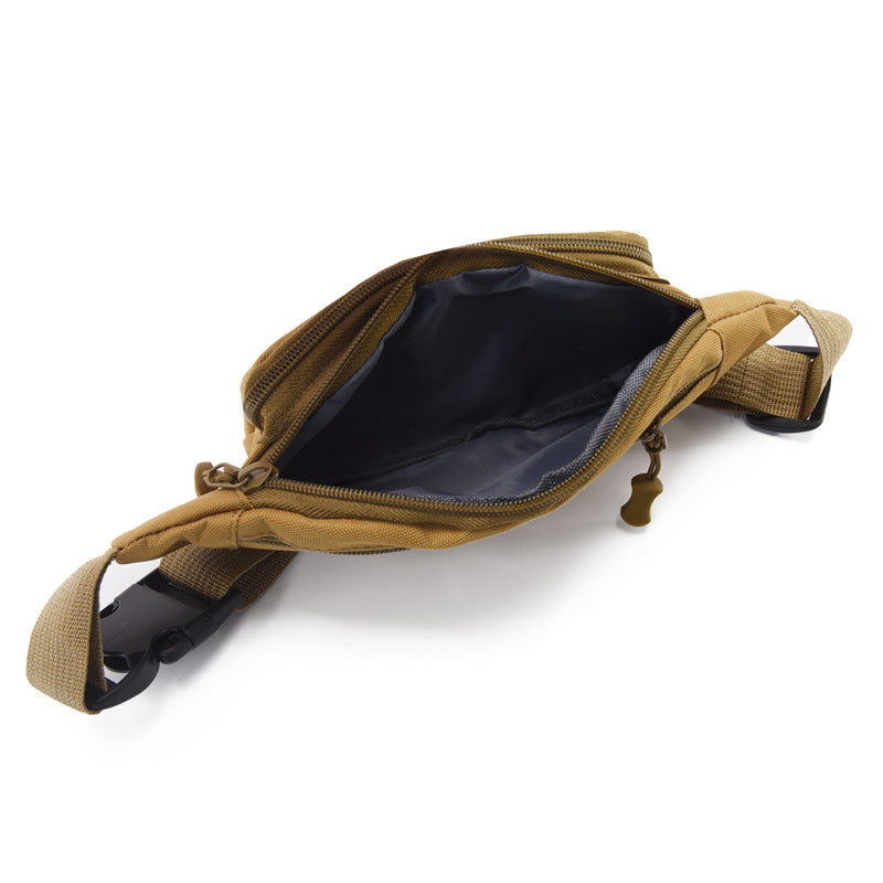 Men's Multifunctional Leisure Canvas Running Mobile Waterproof Bags