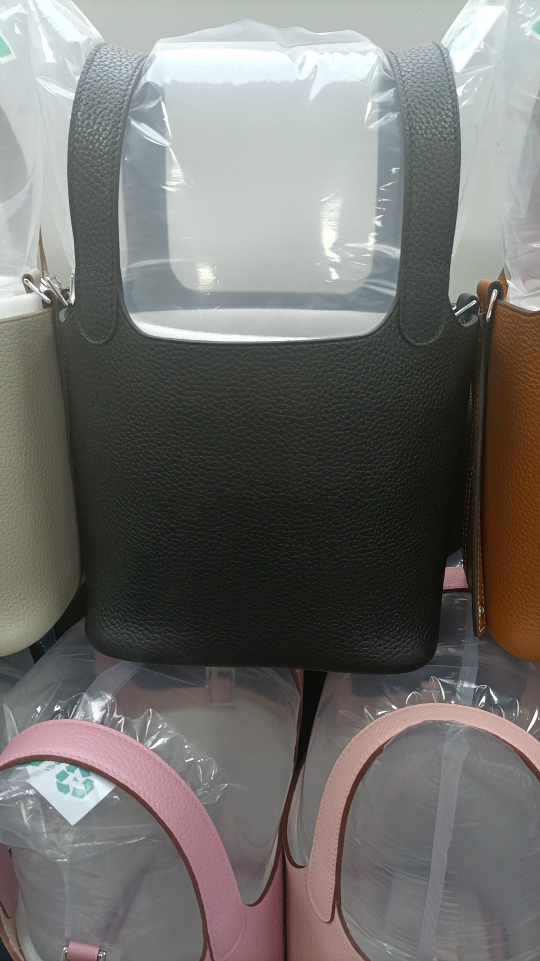 New Vegetable Basket Layer Thickness Cowhide Handbags