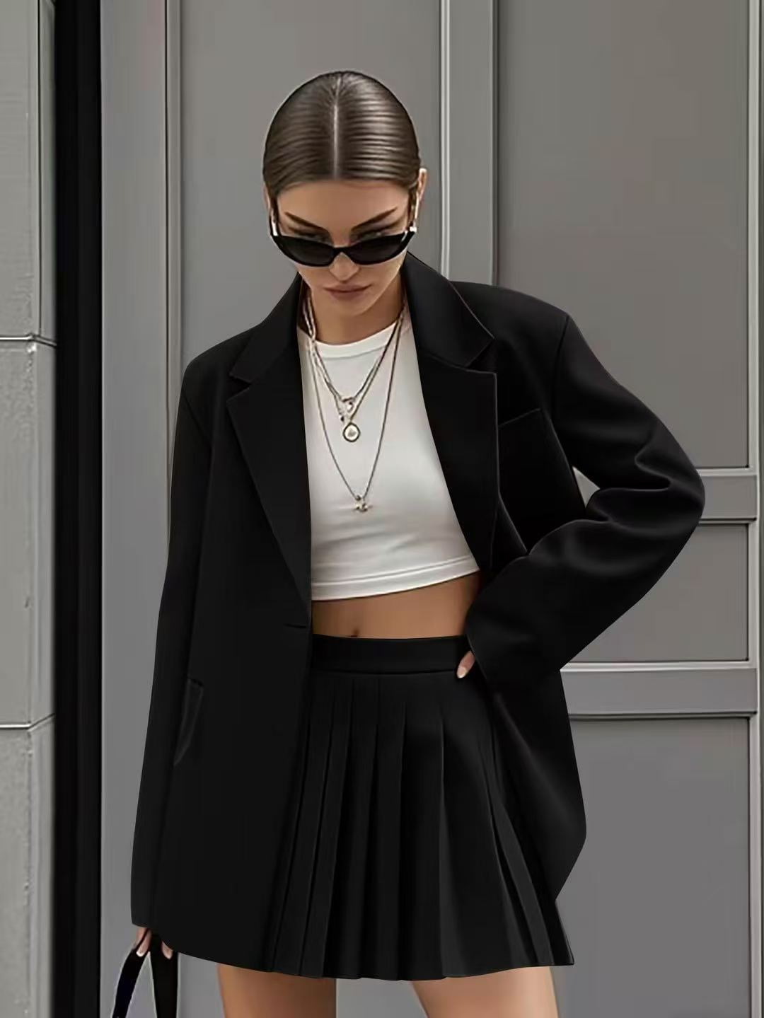 Women's Glamorous Casual Fashion Tailored Pleated Suits