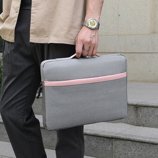 Women's & Men's & Notebook Inner Pc Pink Simple Bags