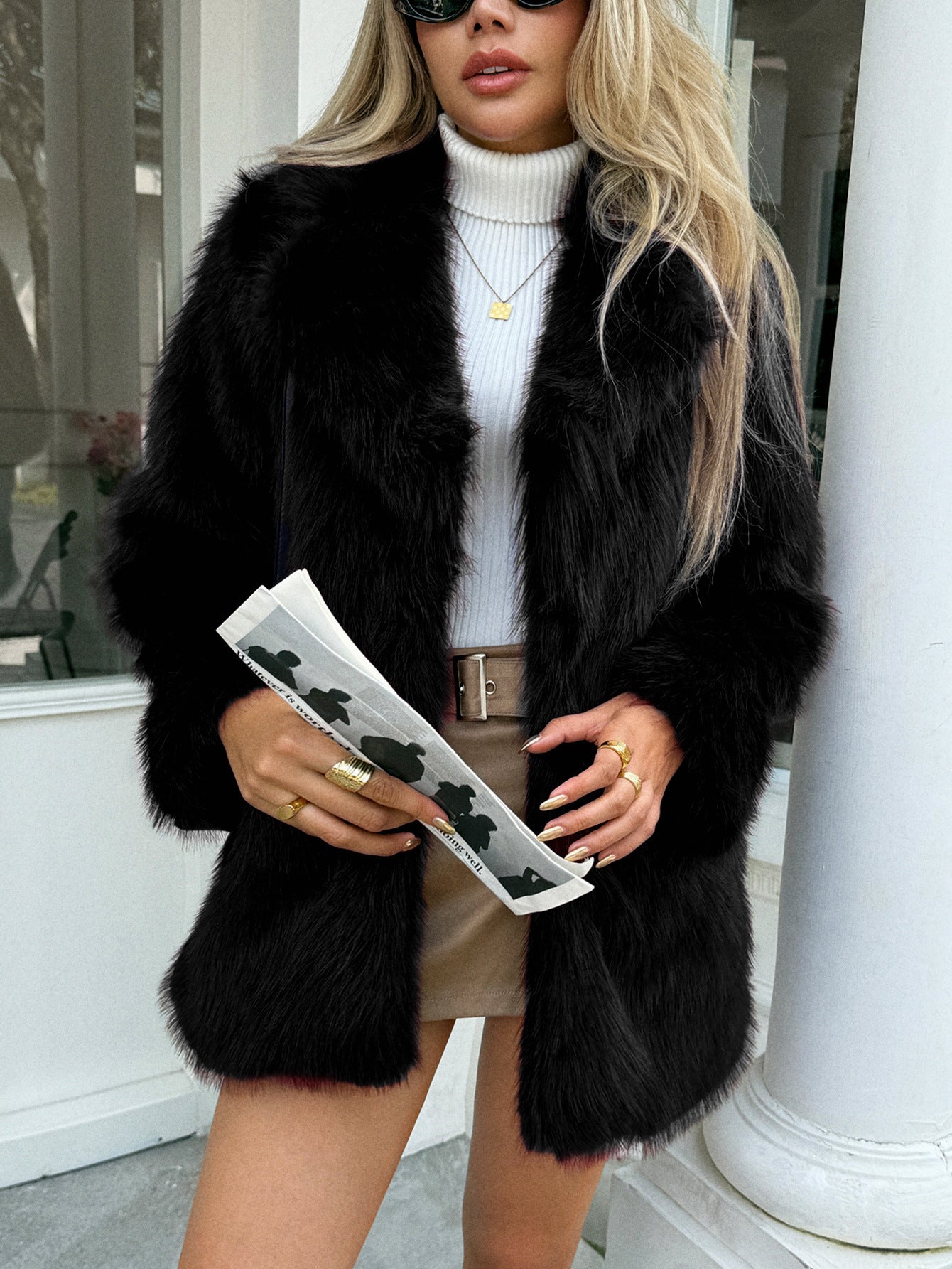 Women's Trendy Pretty Elegant Fashion Fluffy Coats