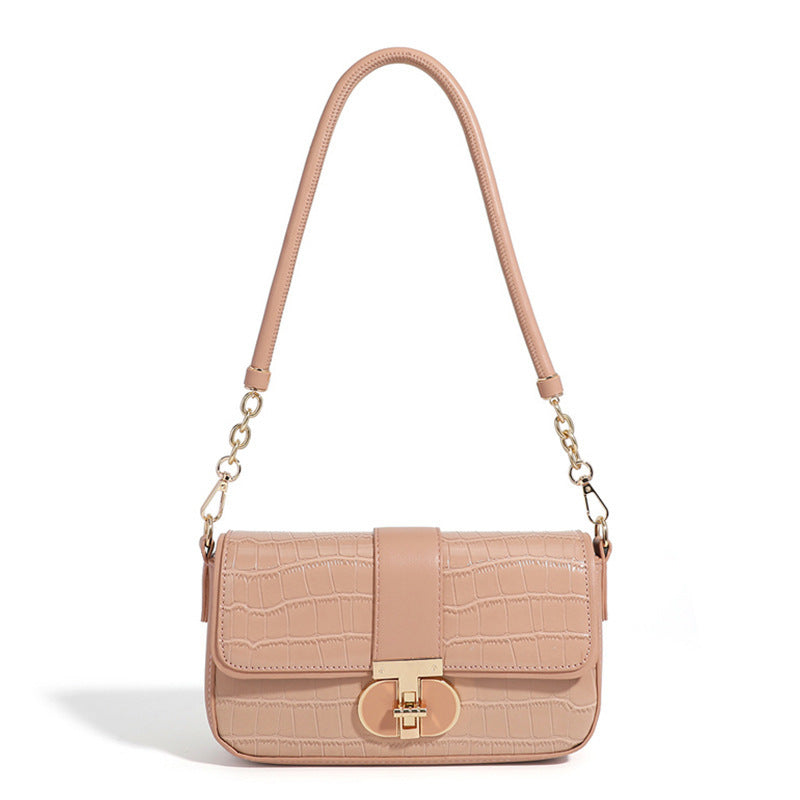 Women's French Style Oolong Underarm High Sense Crossbody Bags