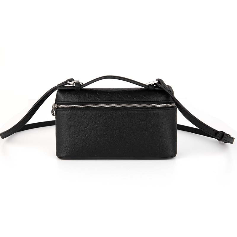 Women's Grain Cowhide Lunch Box High-grade Portable Small Square Bags