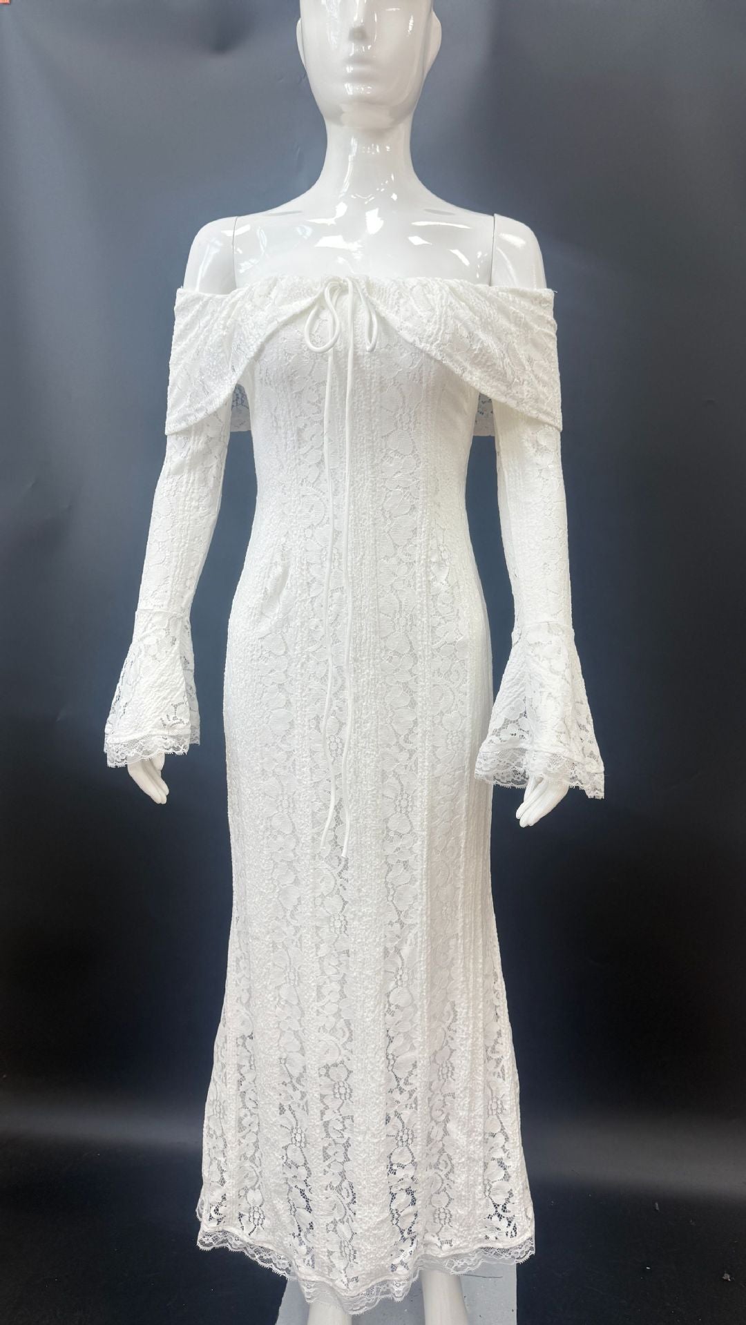 Women's Gentle Lace Dress French Style Temperament Dresses