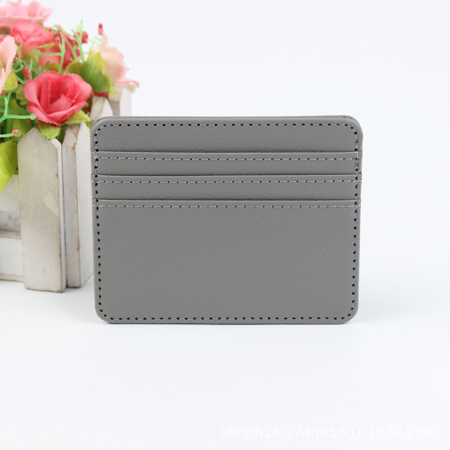 Fashion Lightweight Summer Leather Cutting Ferrule Card Holder