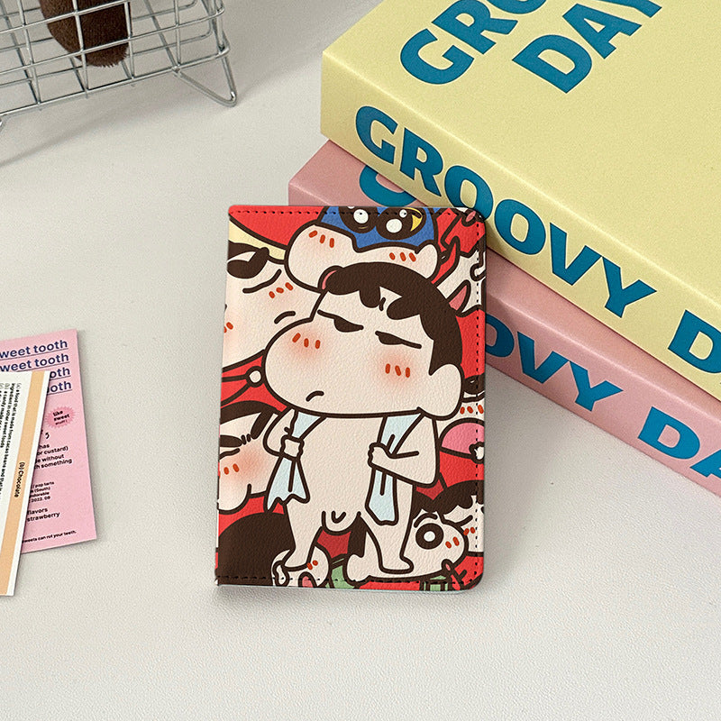 Leather Passport For Going Abroad Cover Card Holder