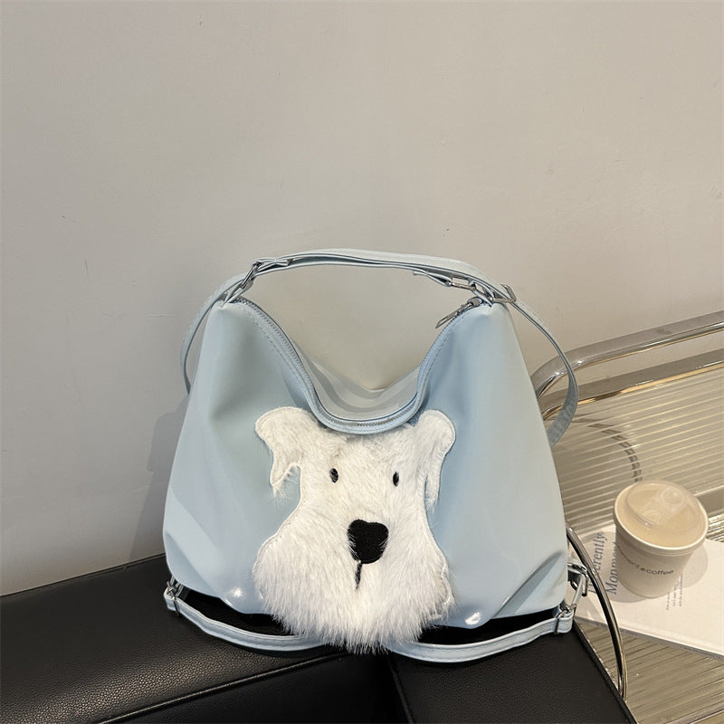Women's Trendy Textured Simple Versatile Large Capacity Shoulder Bags
