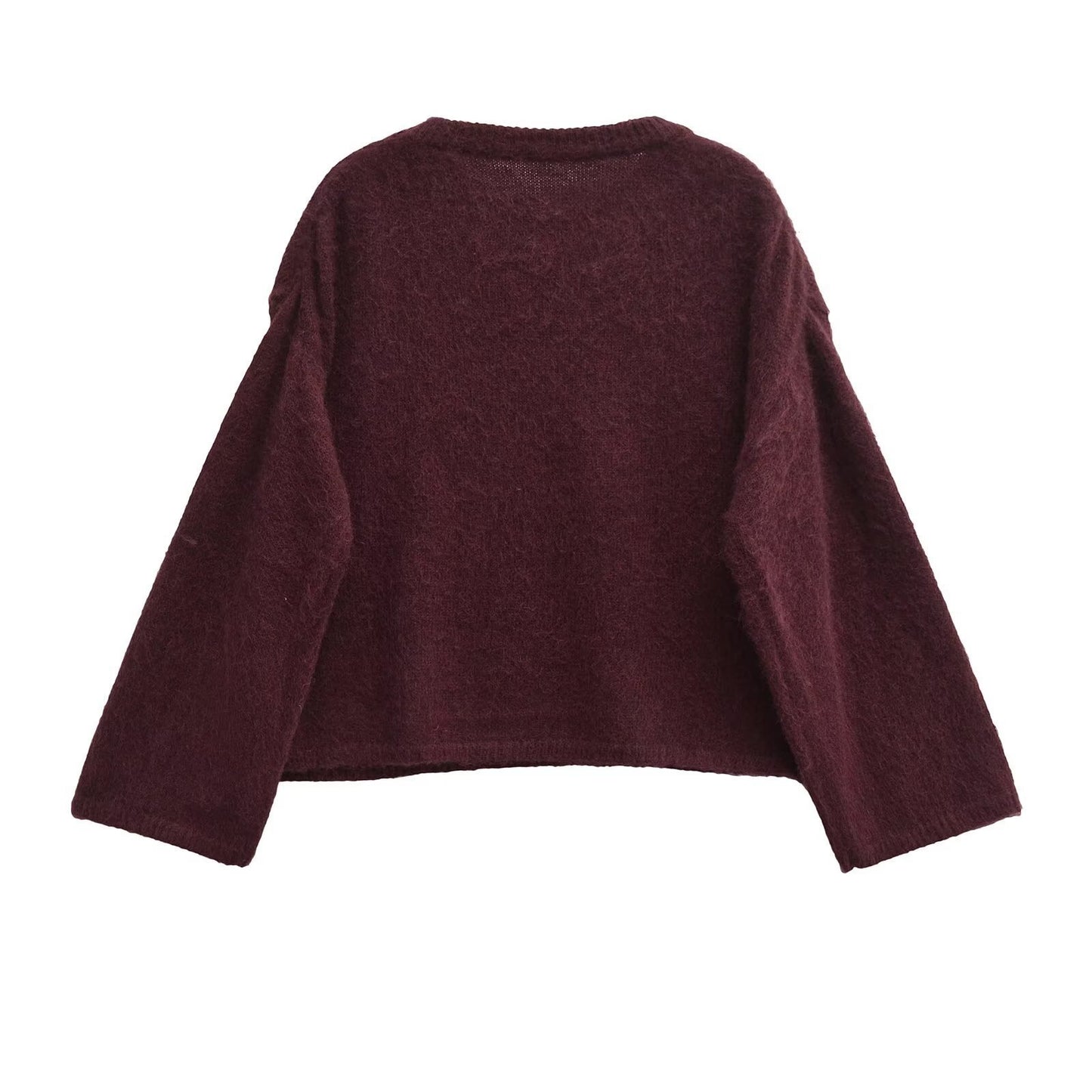 Women's Idle Style Street Fashion Solid Color Sweaters