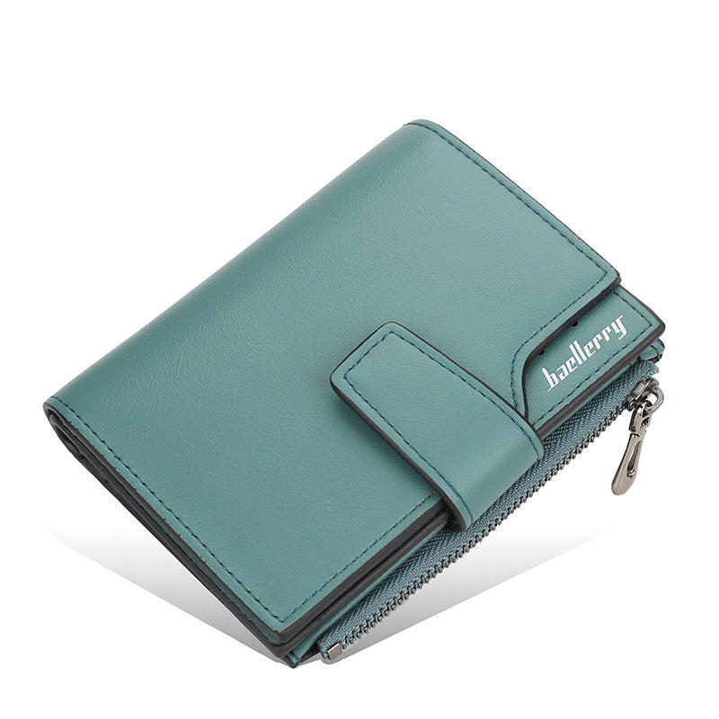 Women's Fashion Zipper Short Korean Style Trendy Ladies Wallets