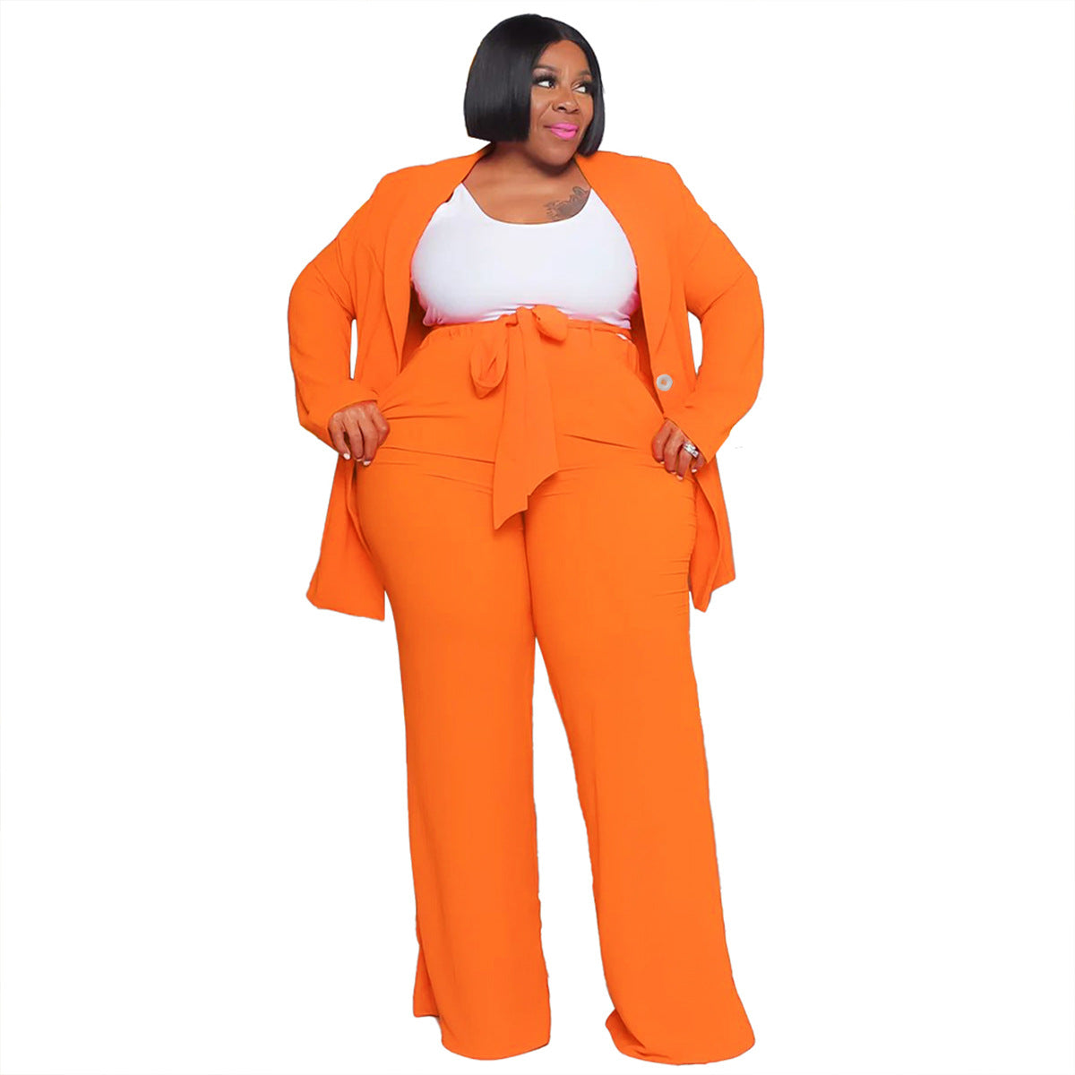 Women's Fashion Temperament Professional Casual Long Sleeve Plus Size