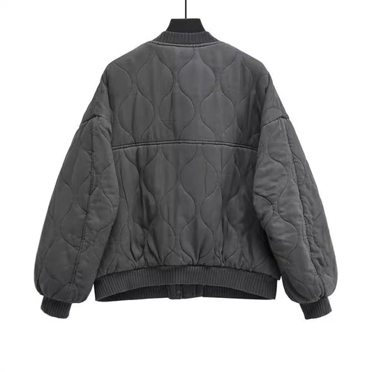 Women's Casual Loose Flip Pocket Flight Jackets