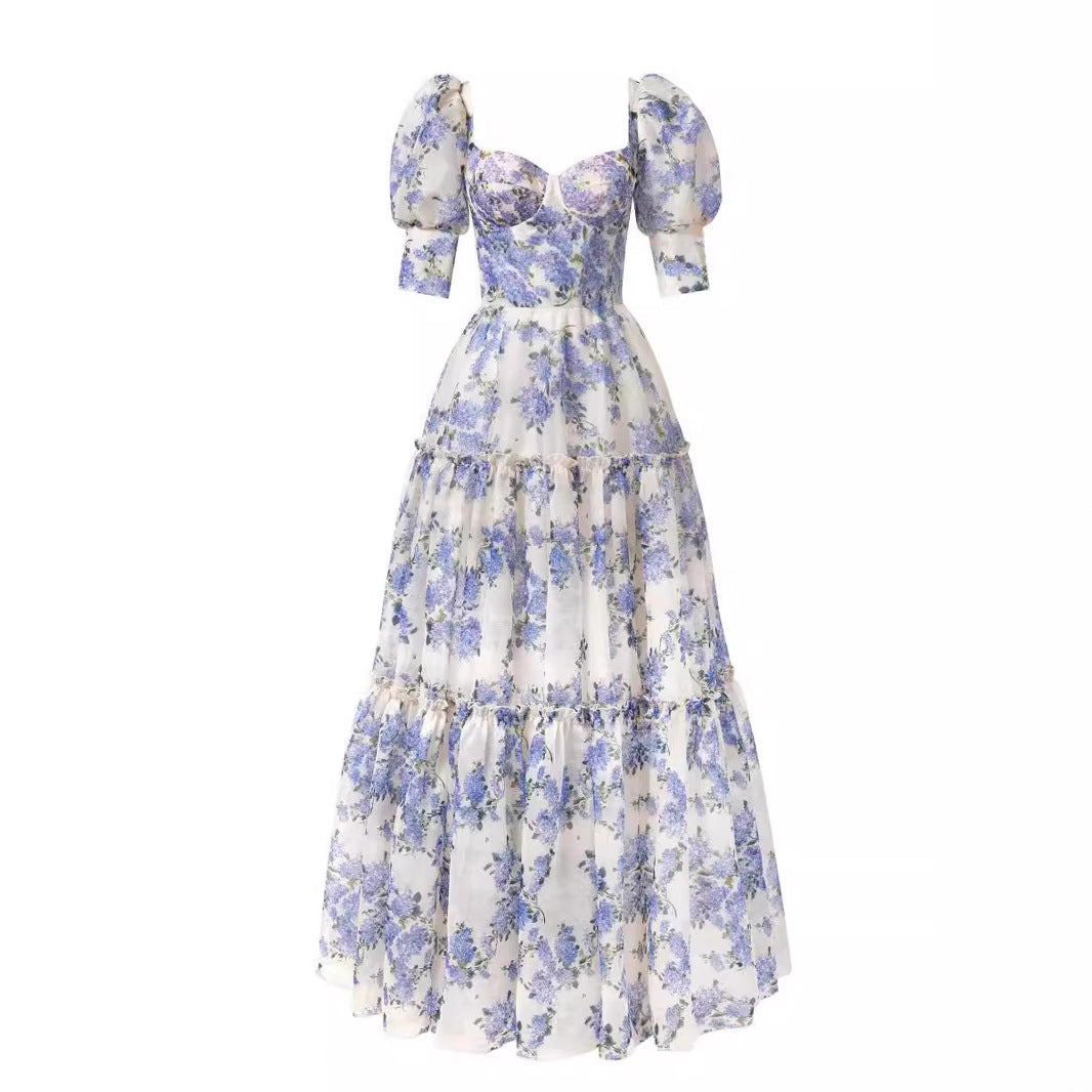 Women's Fashion Organza Fairy Long Elegant Dress Dresses