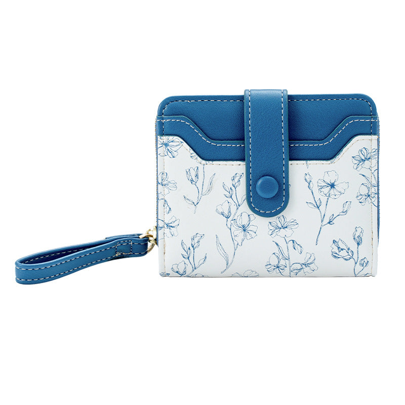 Women's Romantic Style National Fashion Floral Large Ladies Wallets