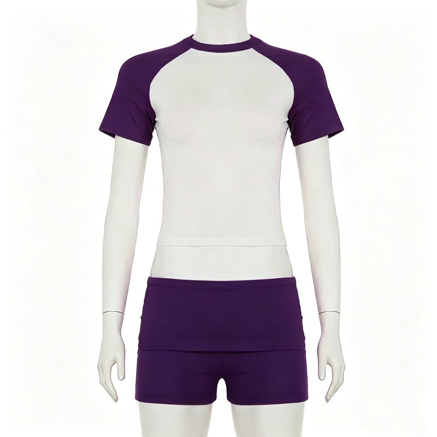 Comfortable Basic Sports Short-sleeved Solid Hair Fashion Casual Suit
