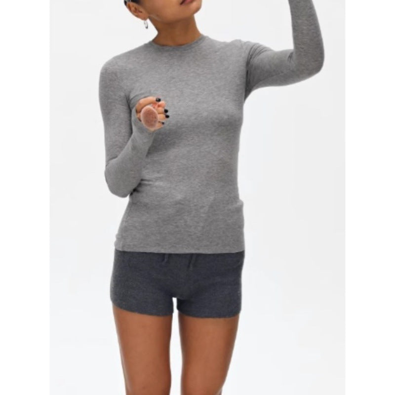 Women's American Retro Warm Wool Long-sleeved Simple Casual Knitwear