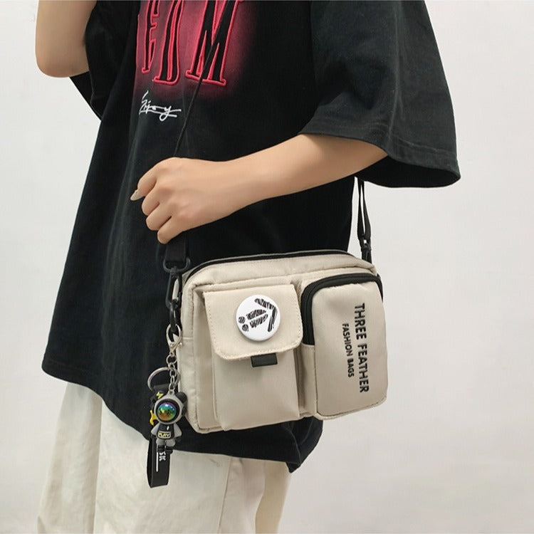 Men's Style Trendy Female Versatile Large Capacity Men's Messenger Bags