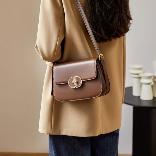 Women's Trendy Fashion Female Senior Leather Shoulder Bags