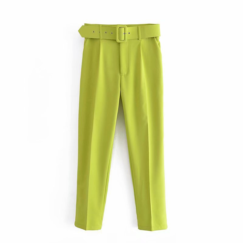 Women's Spring Pleated Harem Casual Solid Color Pants