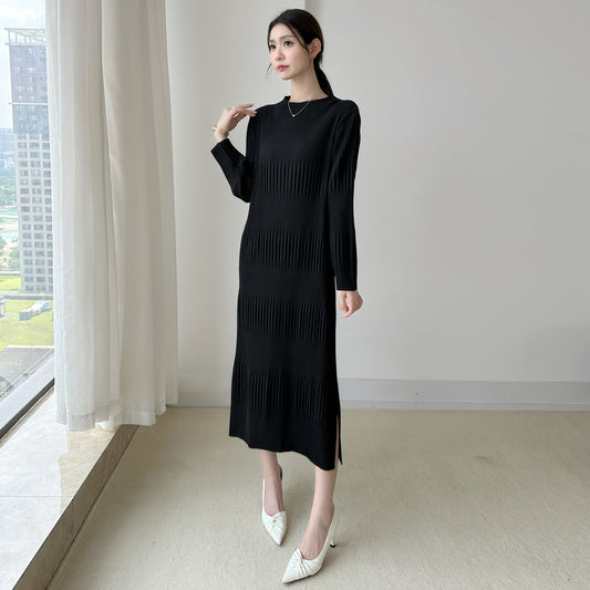 Women's Dress Autumn Temperament Commute Solid Color Dresses