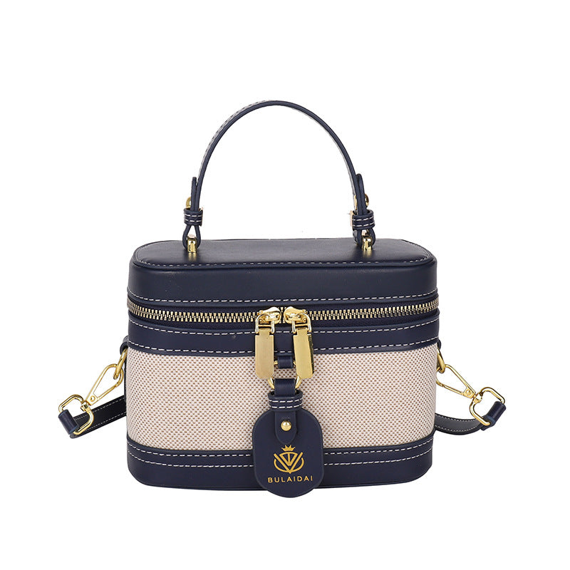 Women's Classic Style Portable Box Pouch Retro Color Handbags