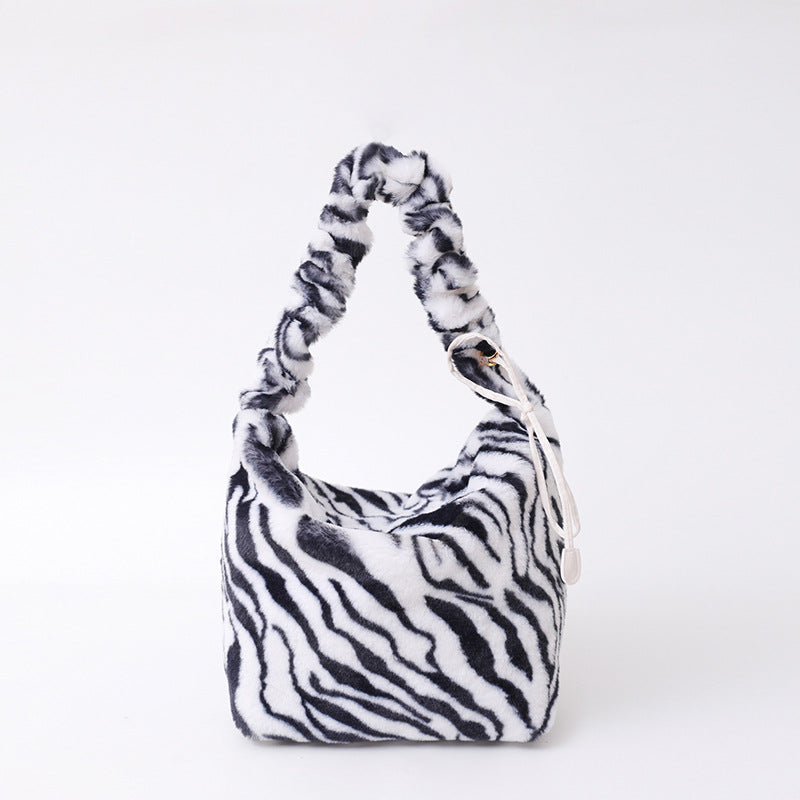 Women's Fur Vintage Leopard Print Street Trendy Crossbody Bags
