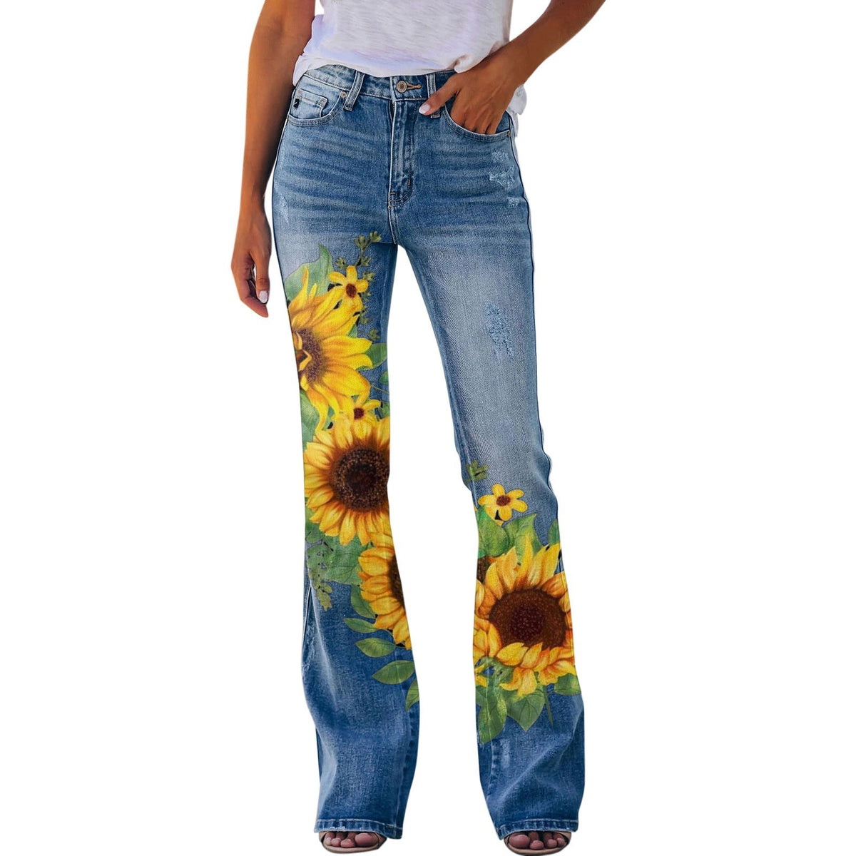 Women's Imitation Fashion Casual Trousers Thin Women's Jeans