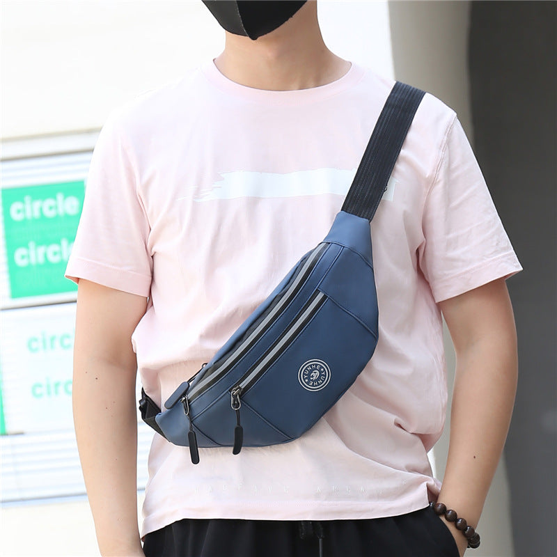 Men's Printed Versatile Slanted Large Capacity Cell Men's Waist Packs