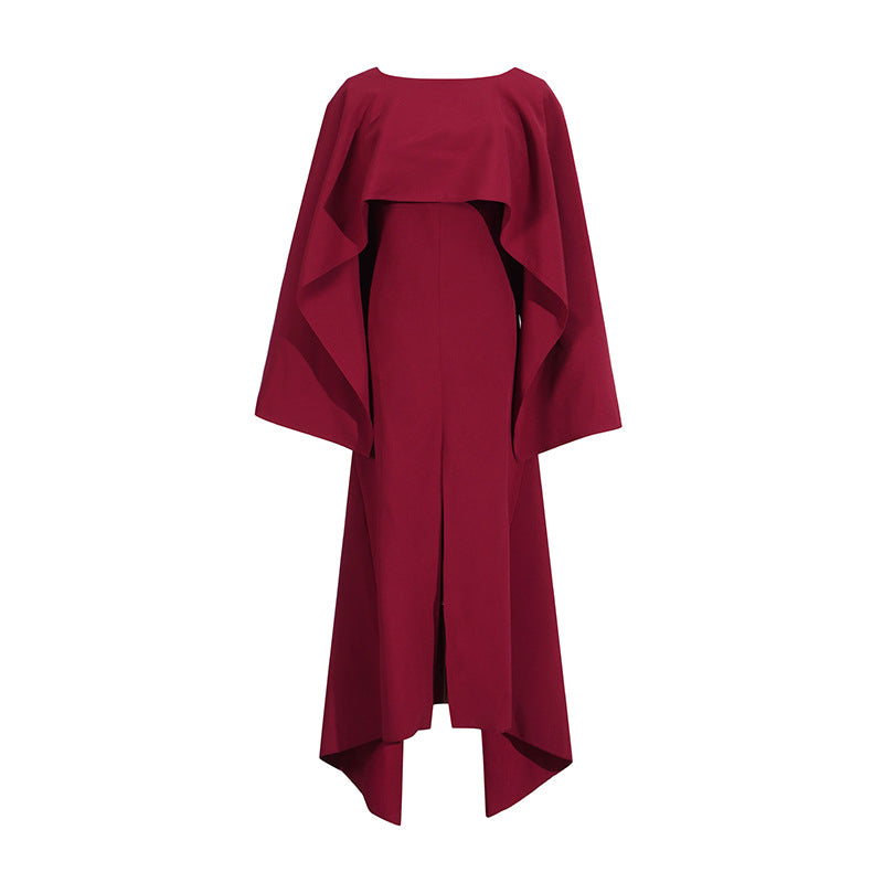 Women's Dress Autumn Fashion French Shawl Design Dresses