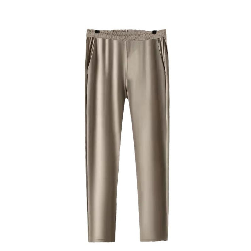 Men's Elastic Short-sleeved Two-piece Lapel Thin Suits