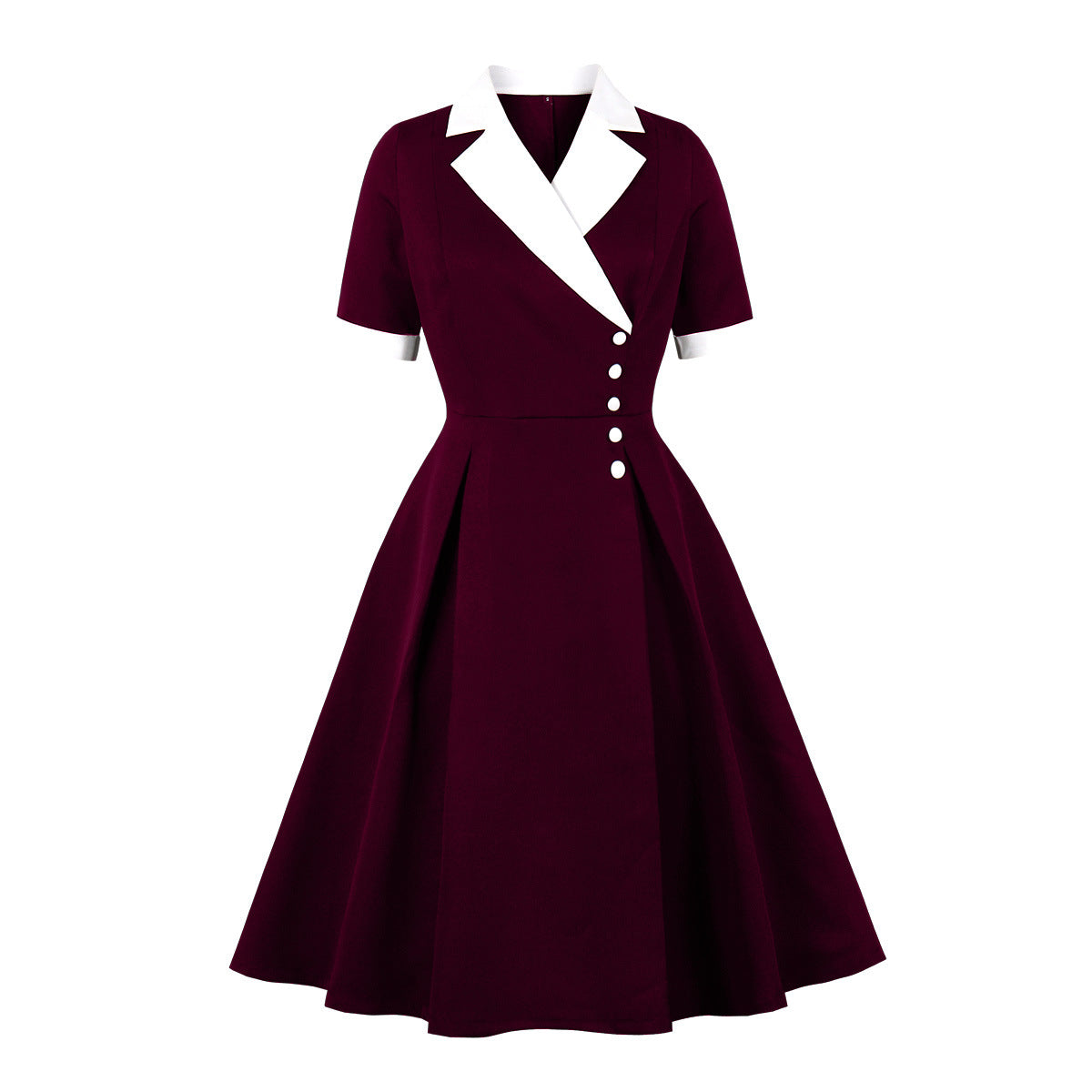 Women's Slimming High-grade Contrast Color Temperament Big Summer Dresses