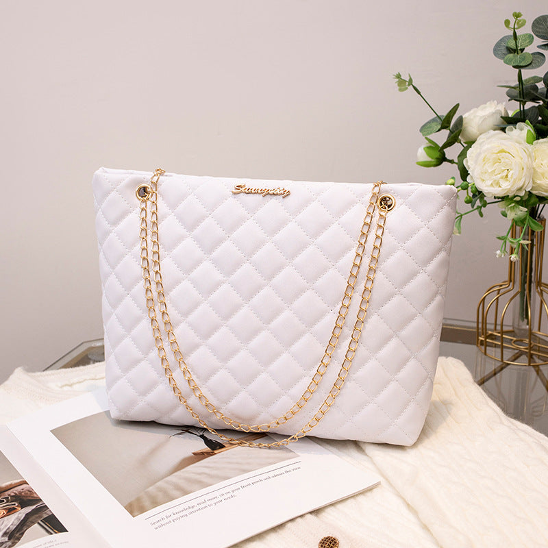 Diamond Embroidery Large Capacity Totes Solid Tote Bags