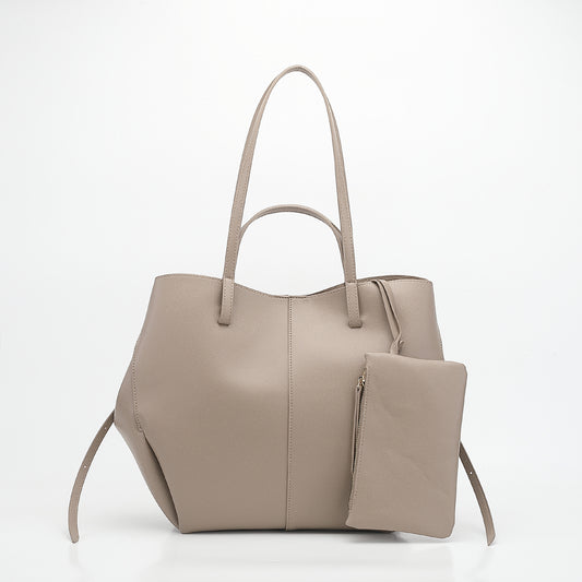 Underarm Lychee Pattern Large Capacity Commuter Tote Bags