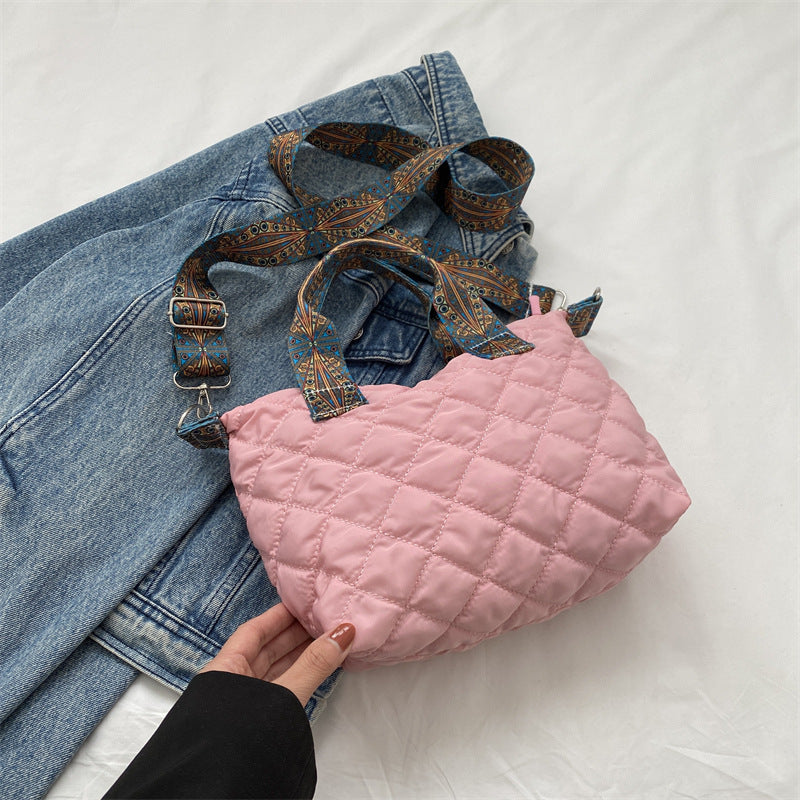 Women's Rhombus Korean Style Simple Stylish Personalized Shoulder Bags