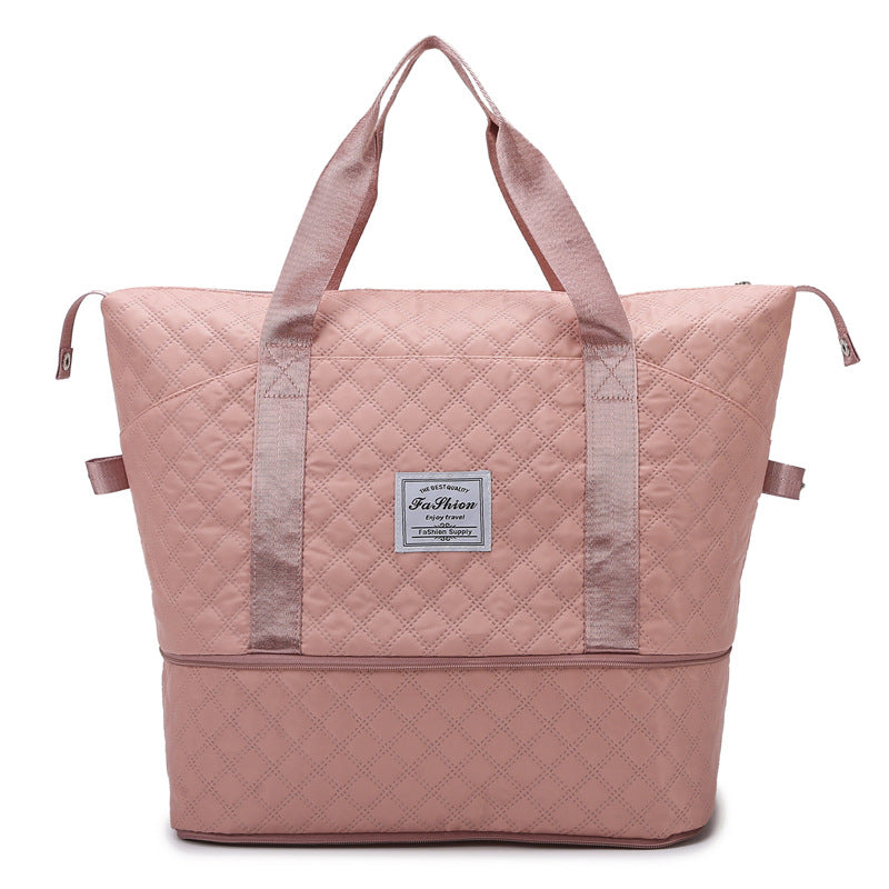 Dry Wet Separation Rhombus Pending Portable Pouch Bags