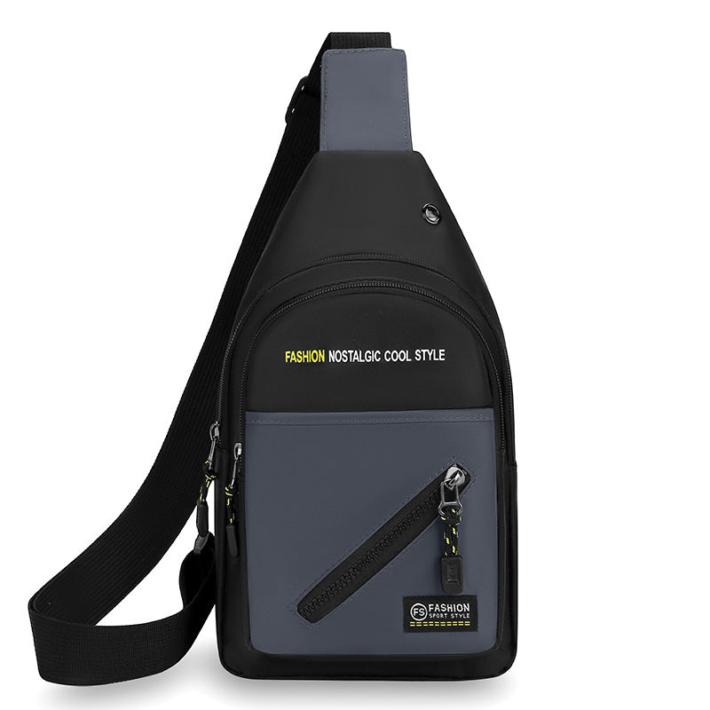 Men's Waterproof Multifunctional Lightweight Single Handsome Large Men's Chest Bags
