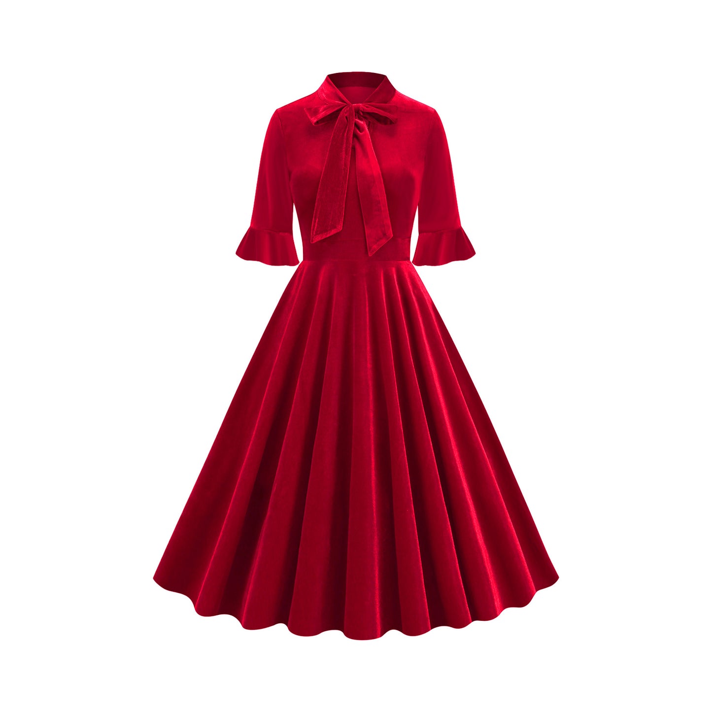 Clothes Dress Sleeve Bow Elegant Retro Shorts