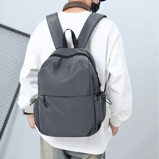 Men's Solid Color Commute Large Capacity College Backpacks