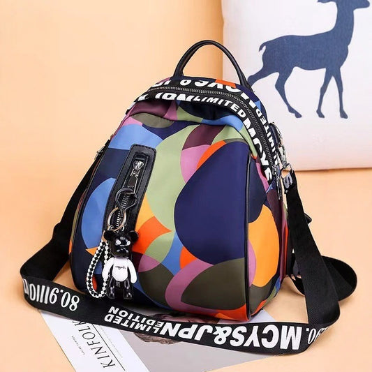 Classic Durable Nylon Waterproof Color Shell Backpacks