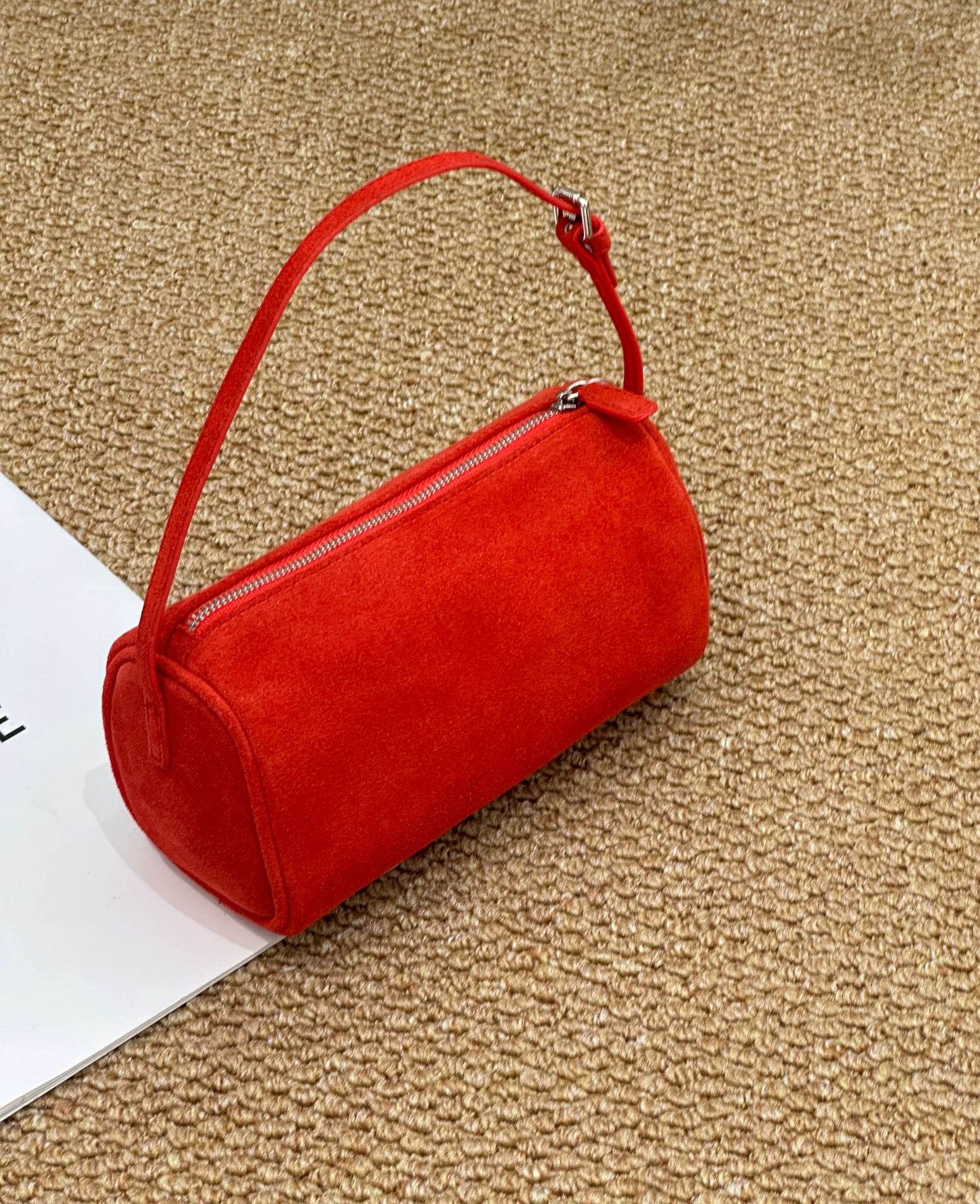 Women's Matte Cowhide High-grade Leather Simple Texture Underarm Handbags