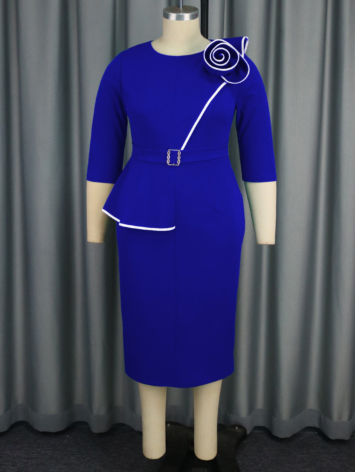 Fashion Three-dimensional Flower Dress Party Banquet Dresses