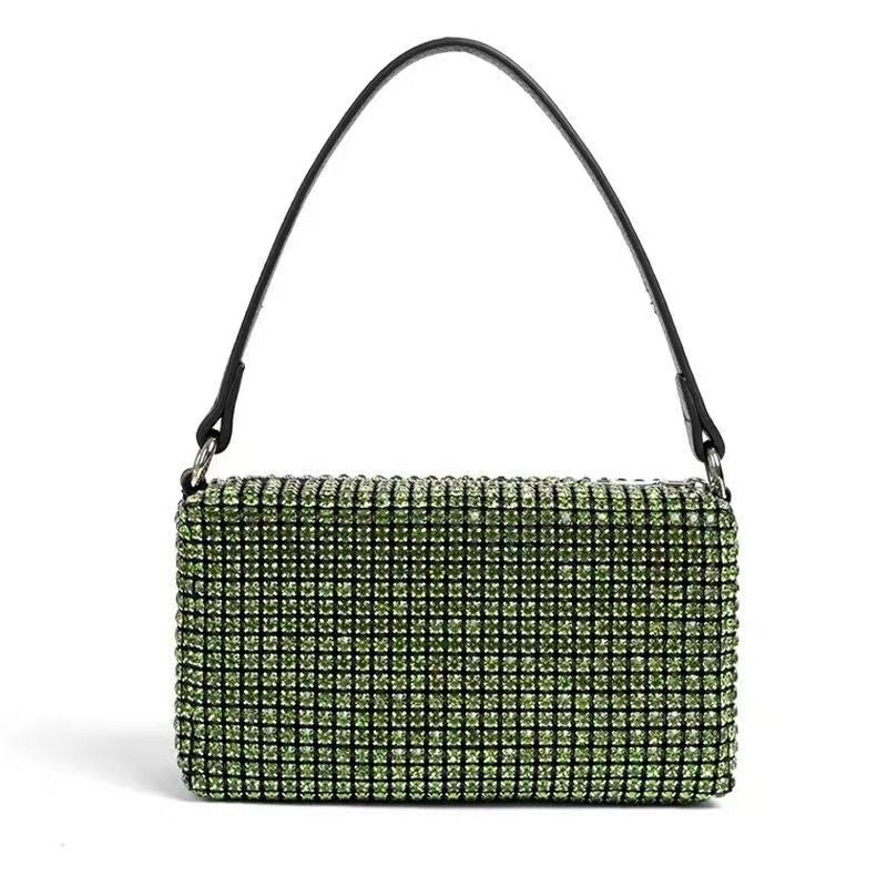 Women's King Diamond Fashion Genuine Leather Small Square Bags