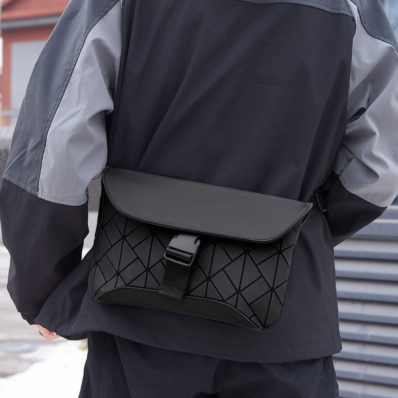 Men's Diamond Design Sense Fashion Trend Korean Bags