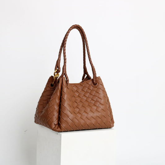 Cord Fastener Genuine Leather Woven Parachute Bags