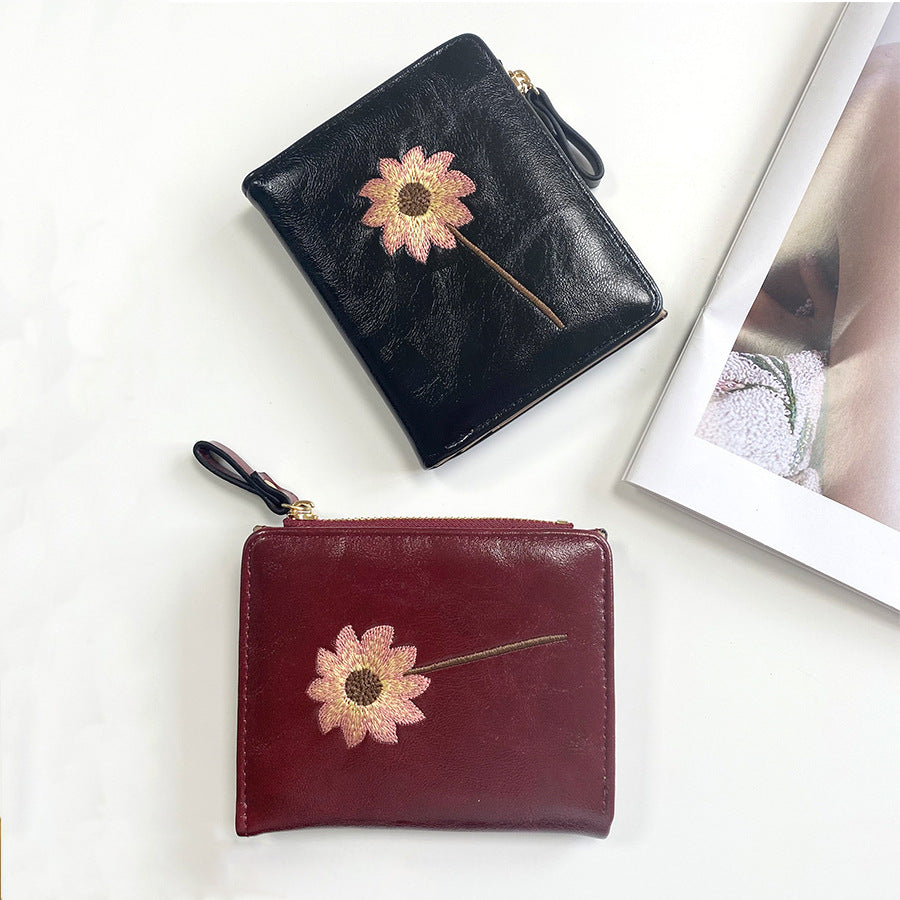 Women's Retro Fashion High-grade Short Multifunctional Ladies Wallets