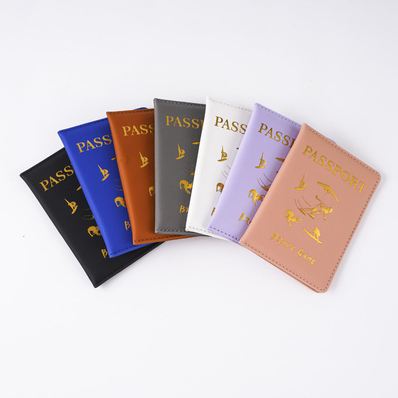 Power Creative Gilding Passport Cover Credentials Card Holder
