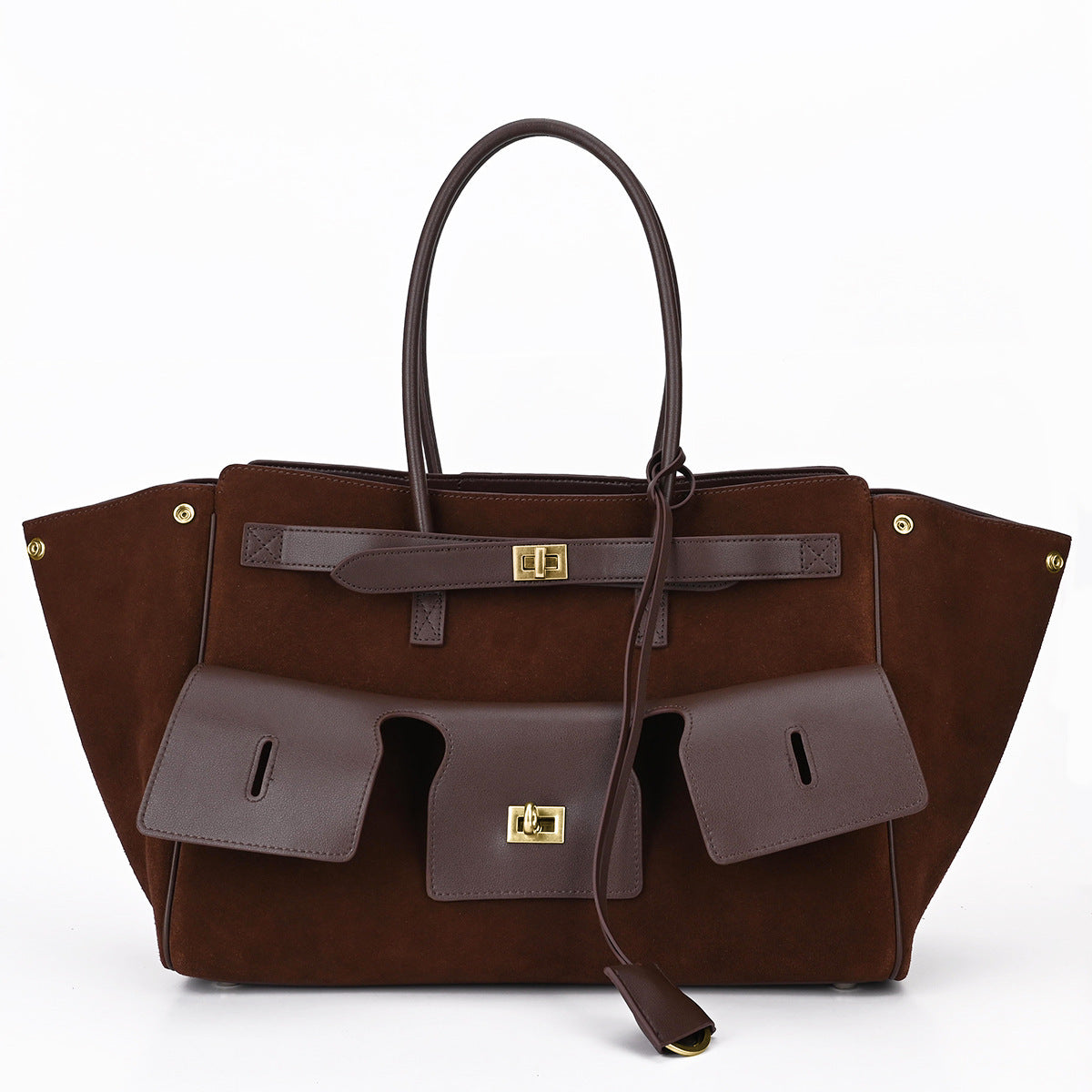 Slouchy Creative Cowhide Commuter Portable Punk Shoulder Bags