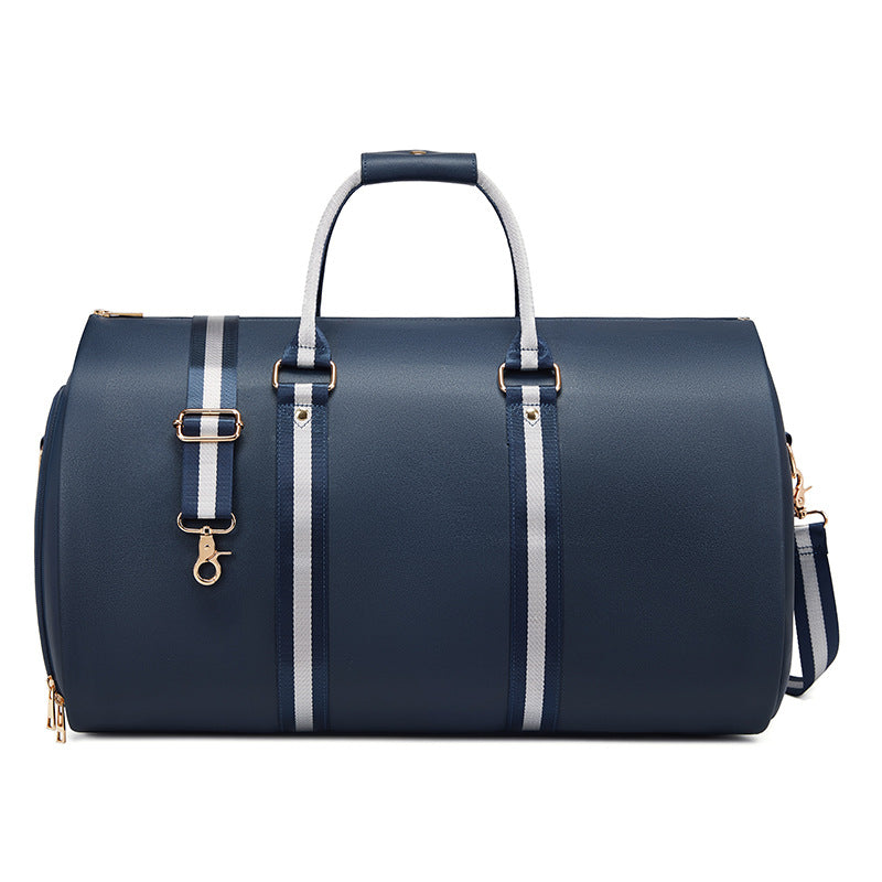 Men's Buggy Large Capacity Portable Folding Retro Brown Formal Travel Bags